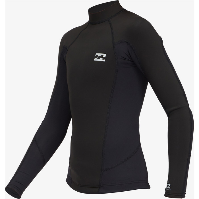 2023 Billabong Mens Absolute Poly Lite 1mm Wetsuit Jacket ABYW800113 - Black